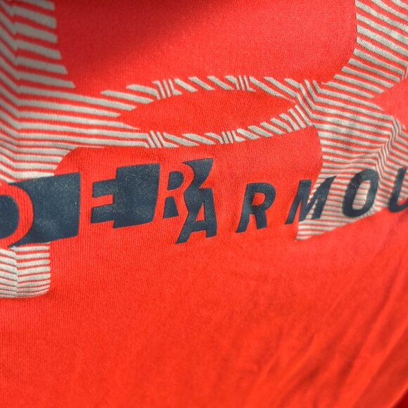 Under Armour Short Sleeves Tshirt - Loose cut - bright neon orange - Women's XL - Picture 4 of 7